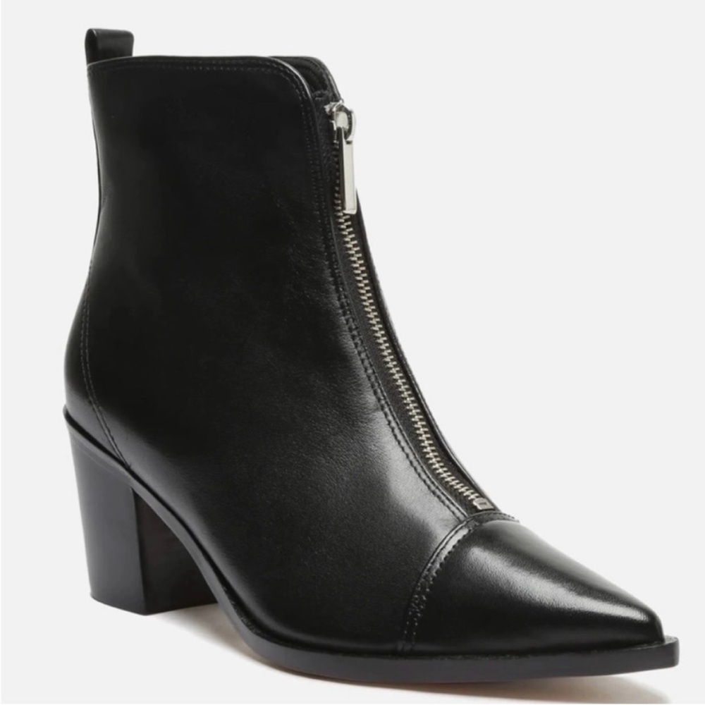 🔥 Black AREZZO Vic Zippered Booties - Size 7.5